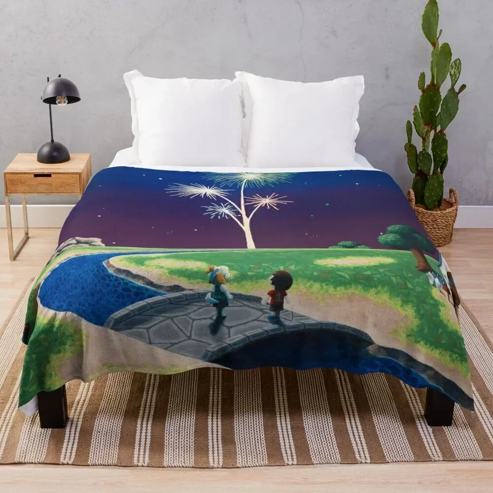 

New Year Throw Blanket Soft Breathable Blanket for Night Sleeping