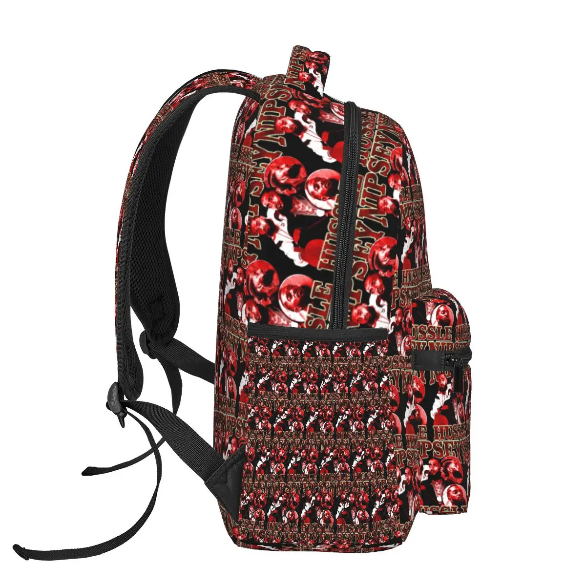 90s Style Rapper Man Nipsey Hussle Backpack Student Boys Girls BookBag Kids School Bag Computer Shoulder Bags for Men Women