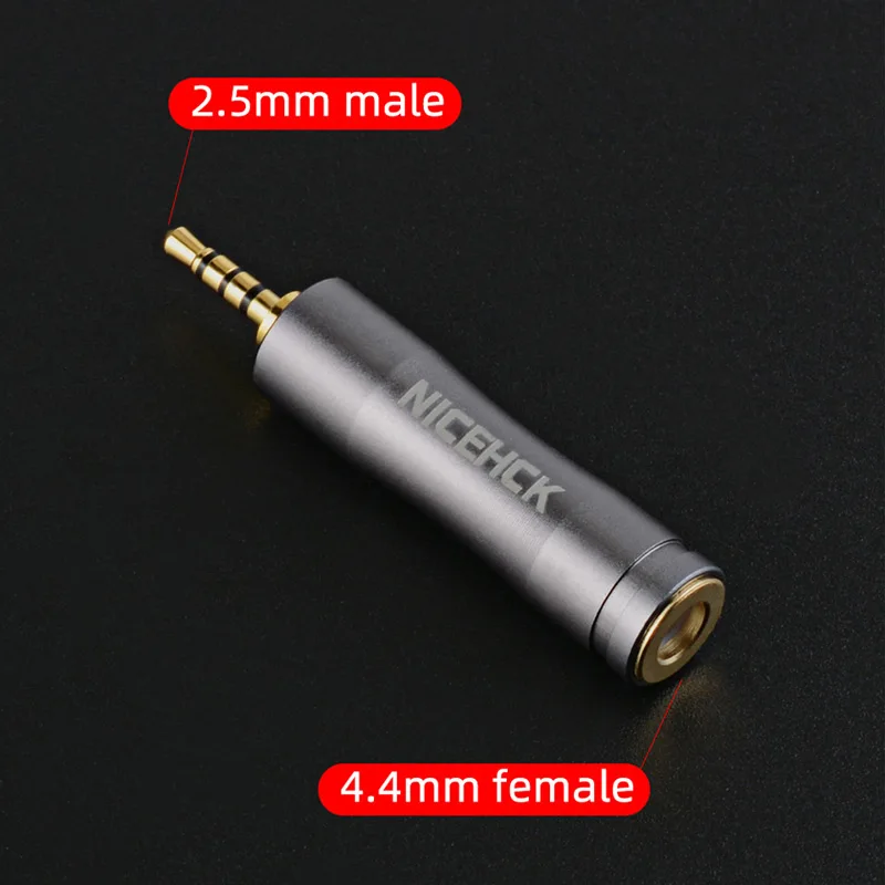 NiceHCK HIFI Earphone Adapter Plug 4.4mm Female to 3.5mm 2.5mm Male Wire Connector Gold-plated Audio Jack Earbud Accessories