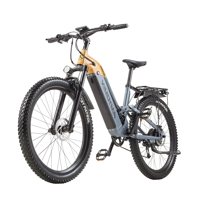 KIMDYMA K02 Damen-Elektrofahrrad für Erwachsene, 48V 20Ah Batterie, unterstützt 200 kg, Offroad-Elektrofahrrad mit 27,5*3 Zoll Mountainbike-Reifen