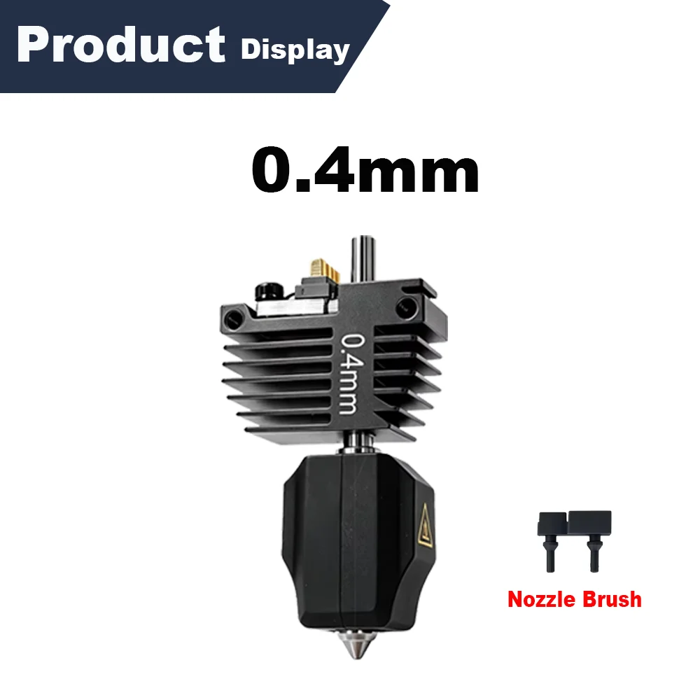 C5 Hotend-mondstukset voor Flashforge Creator 5 en 5 Pro, met snelle verwisselingsfunctie, gemaakt van gehard staal, verkrijgbaar in de maten 0,25/0,4/0,6/0,8 mm, vervangingsonderdelen voor de