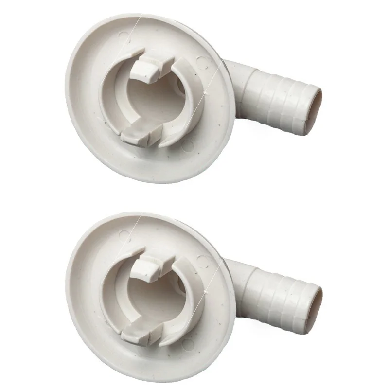 AC Drain Connector Set 15mm 19mm 25mm 28mm 40mm Elbow Straight Pipe Fitting For Air Conditioner Outdoor Unit Drainage Hose Adapt