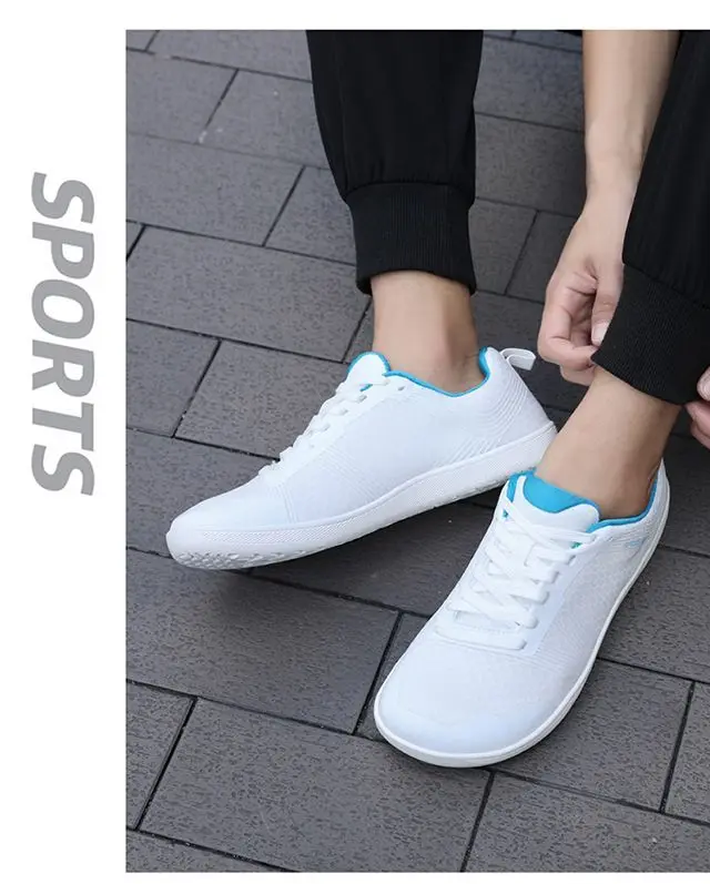 

2025 New Fashion Men's Sneakers Breathable Mesh Wide Top Sneakers Soft Sole Lace Up Sneakers Outdoor Walking Shoes