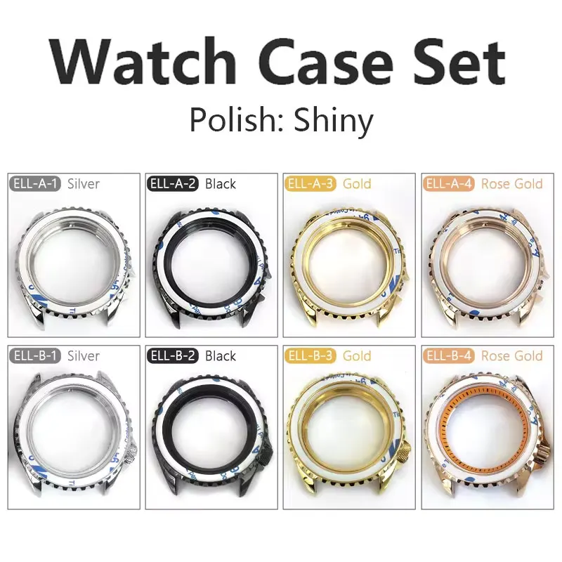 SKX007 SRPD Корпус часов на заказ Подходит для NH35 NH36A Механизм из нержавеющей стали Блестящие детали Сменный ободок часов Корона Кольцо с головкой