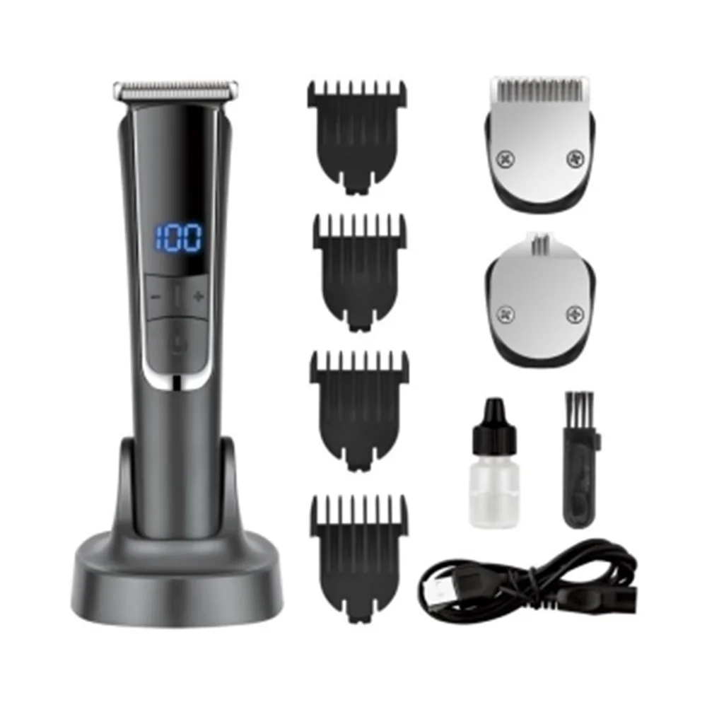 

Professional Cordless Rechargeable High-Power Hair Nose Beard Trimmers Kit New Arrival Stainless Steel Blades USB Power Source