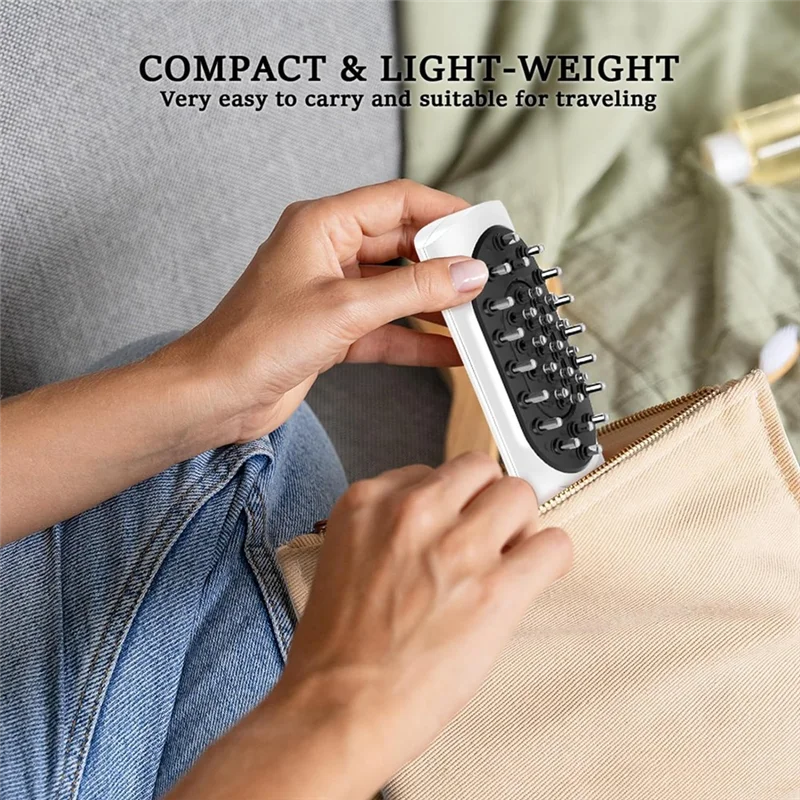 أداة توزيع زيت الشعر الكهربائية من ABBK، مشط تدليك فروة الرأس، توزيع الزيوت العطرية بالتساوي ودقيق على فروة الرأس