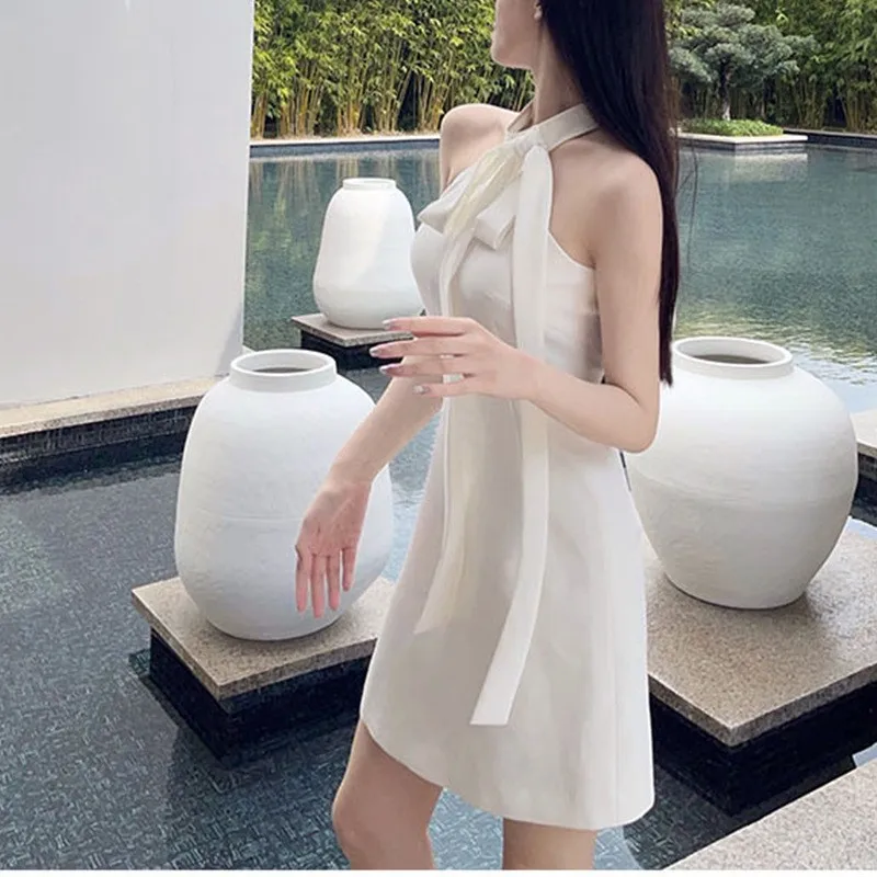 Słodka Spódnica Neline Slim Fit Letnia Damska Elewacyjna Spódnica A-Line z Wysokim Stanem Poliester Bezszwowa Wakacyjna Elegancka