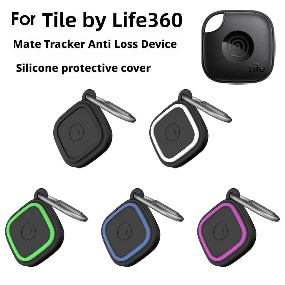 

Силиконовый чехол для Tile by Life 360 Mate Tracker, полный корпус, IPX8, водонепроницаемый и защитный чехол с карабином