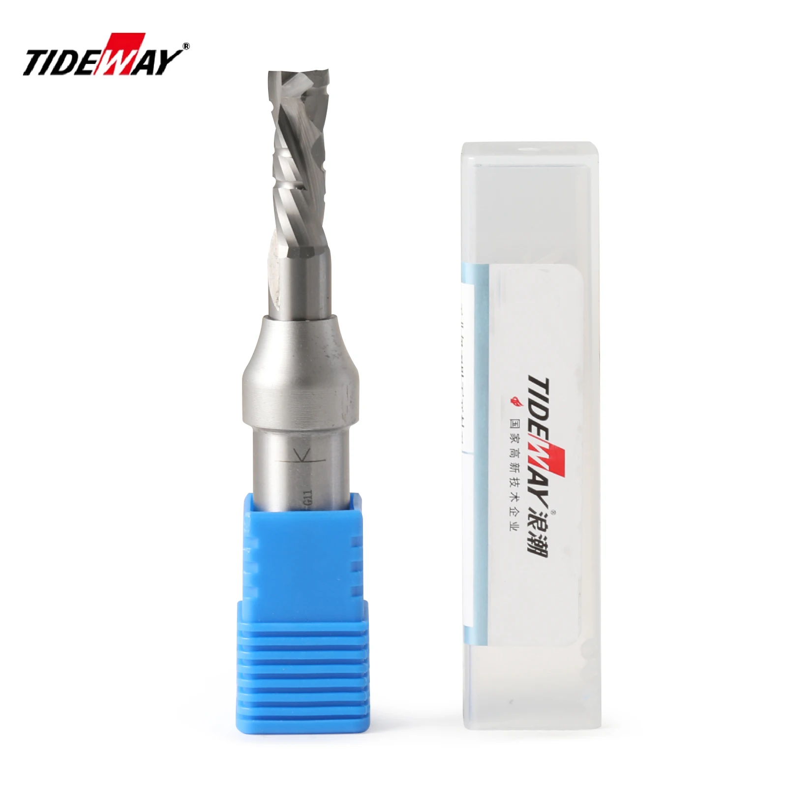 TIDEWAY TCT 12.7mm Compression Milling Cutter UP&DOWN Cut Two Flute Spiral Slotting Milling Tool CNC Router Bits Wood End Mill