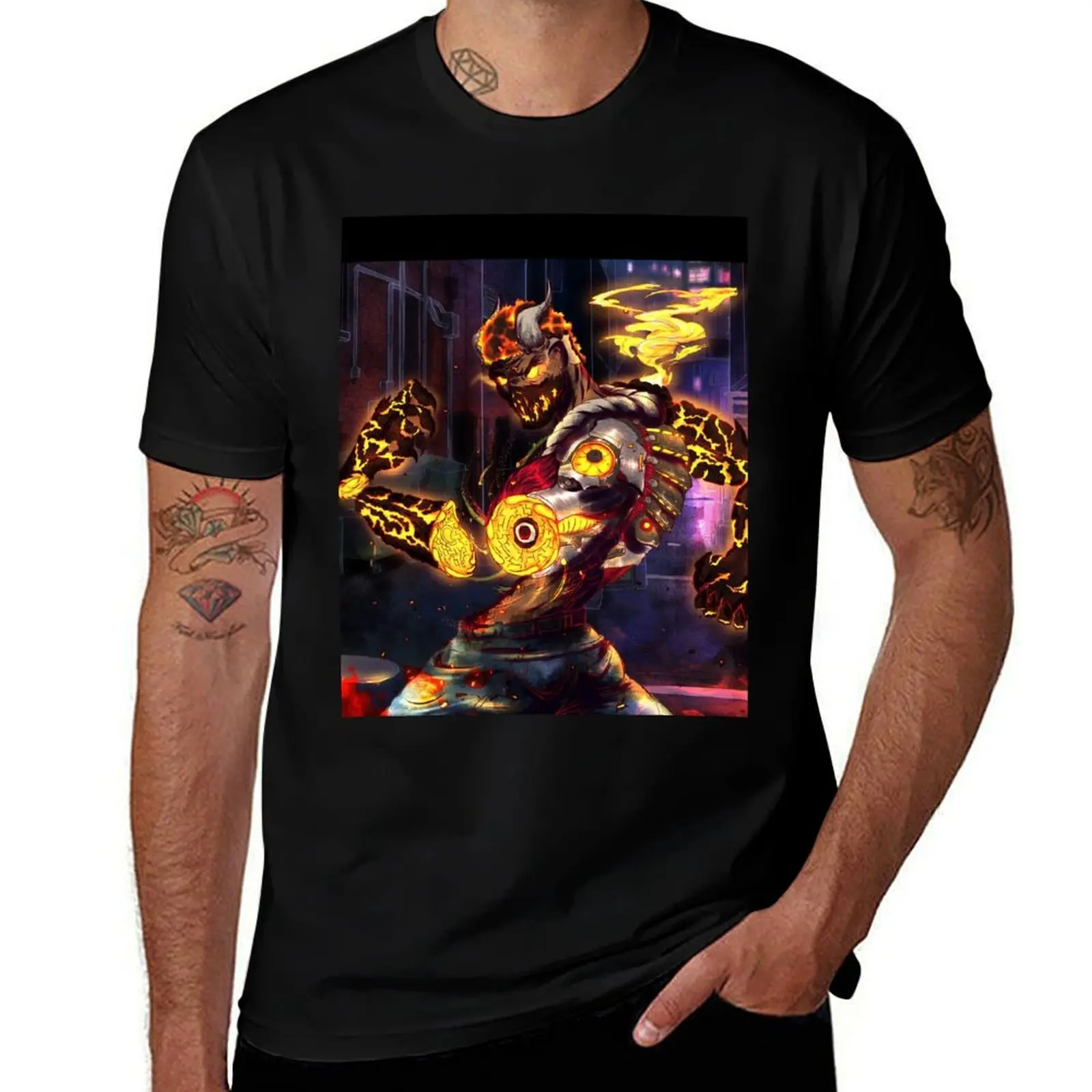 Ifrit Cyborg T-Shirt Comfortable Work Wear Tee T-Shirt
