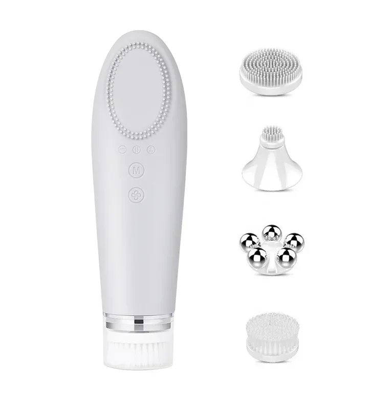 

Facial SPA Facial cleanser electric two-way rotating heart motor Silicone cleansing brush Rechargeable Cleansing massage face