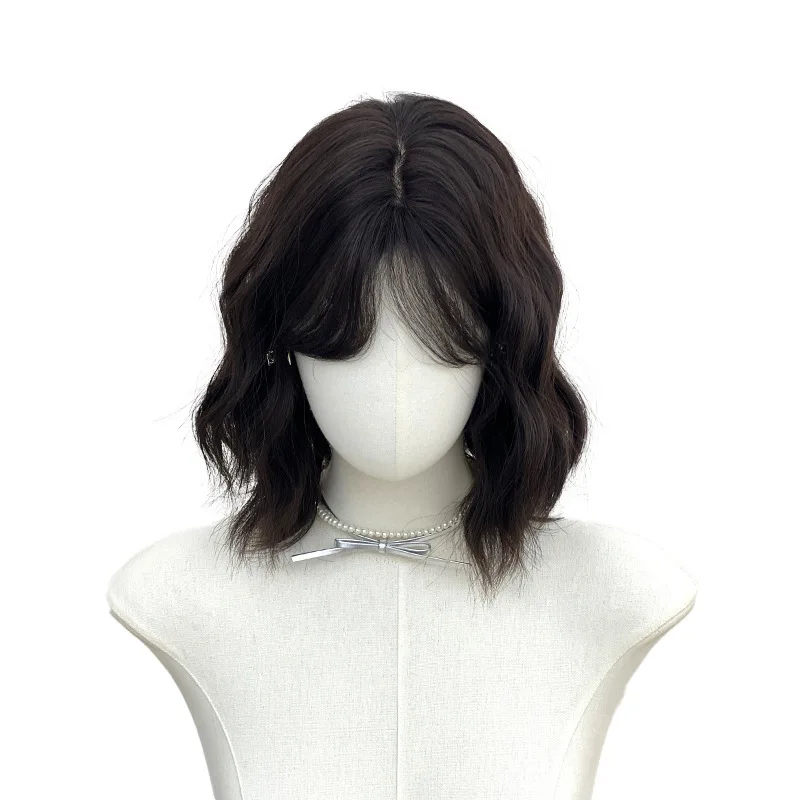 شعر مستعار قصير، شعر مجعد كسول للنساء، تشذيب للوجه يوميًا #3