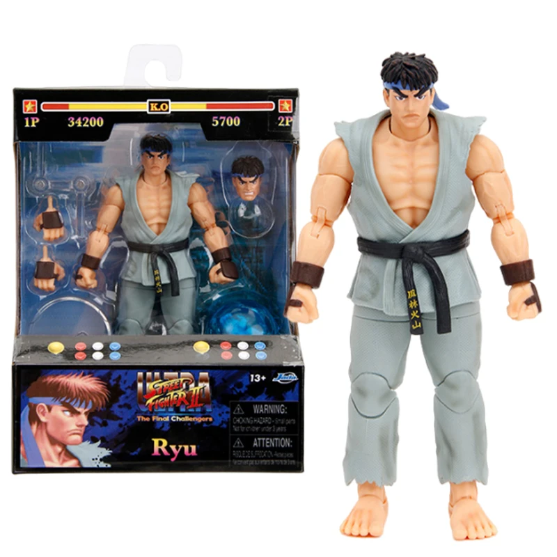 

Jada Ryu Action Figure Toys Game Street Fighter Figuras Manga Figurine 6-Inch Movable Model Doll Peripheral Gift for Children