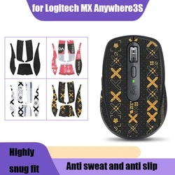 For Logitech MX Anywhere3S Mouse Grip Tape Skate Handmade Sticker Non Slip Suck Sweat Wireless Superlight Mouse Accessorie