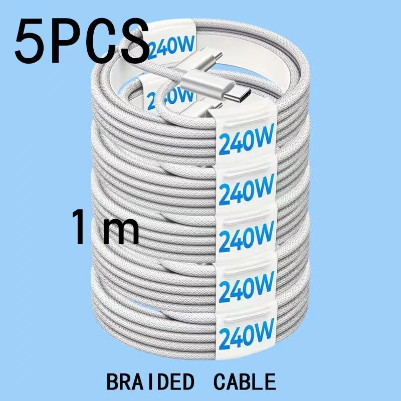 5/10Pcs Universal USB C to C Charging Cord For All Kinds Of Portable Digital Devices