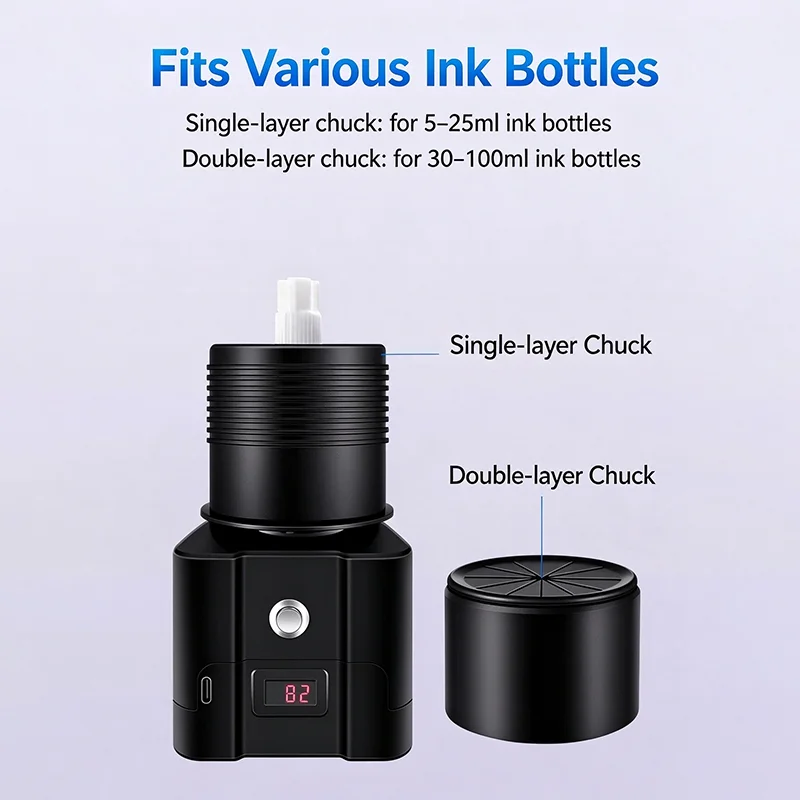 Electric Paint Shaker Machine Multi-Function Stirrer for Model Hand Paint Tattoo Pigment Gel Polish Pre-mixed Paint