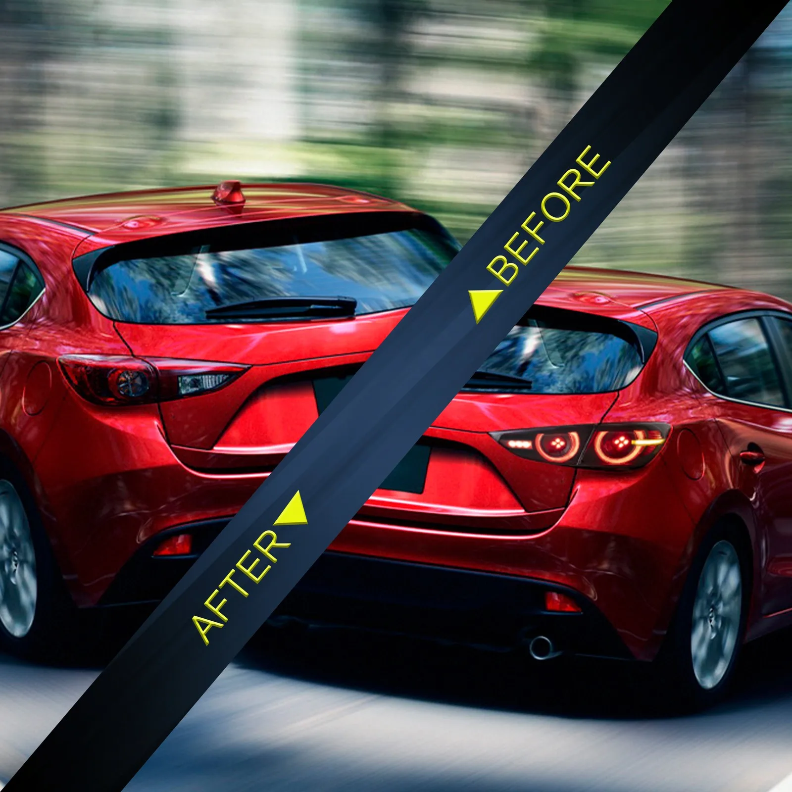 Conjunto de luces traseras de intermitentes LED para Mazda 3Axela Sedan 2019 2020 2021, luz trasera de freno DRL secuencial, 2 uds.