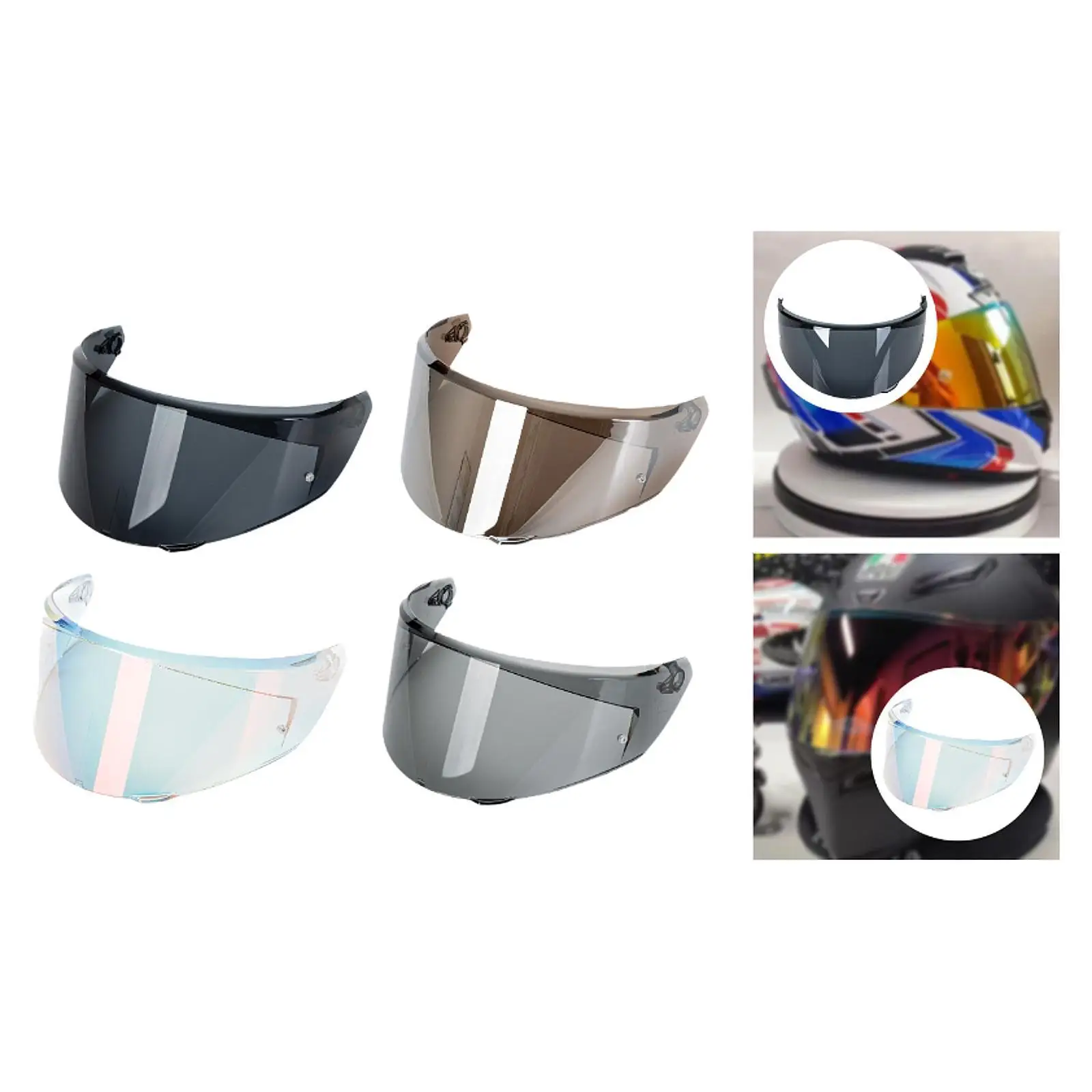 

Motorcycle Helmet Visor Lens Replacement Anti Scratch for K3 Models Simple Assembly Professional Lightweight Spare Parts