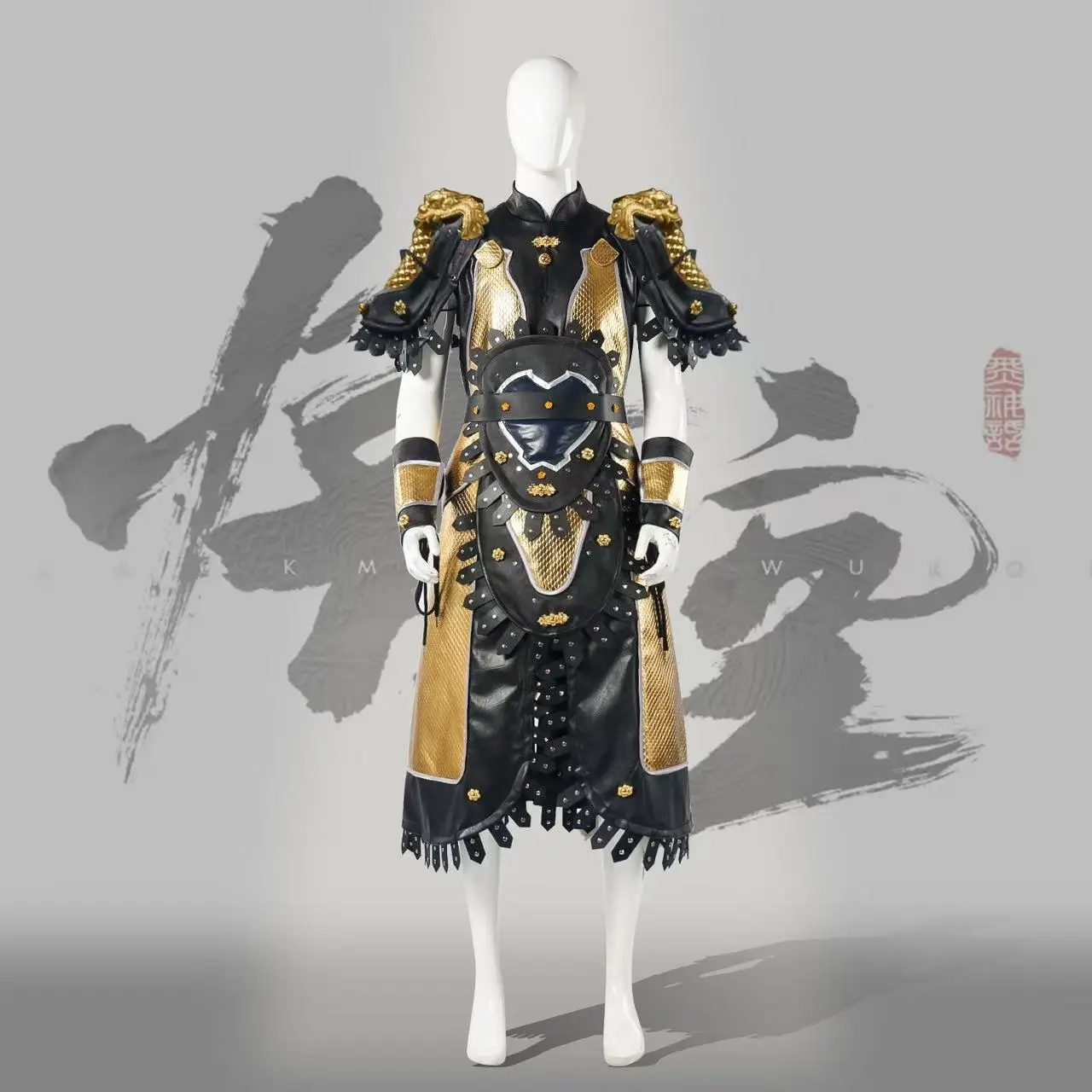 Black Mythology Wukong Series Destiny Man Golden Armor Set with the same cosplay costume as the Great Saint's Corpse