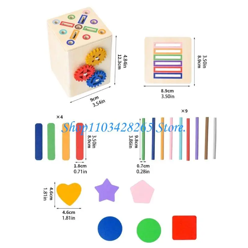 유아를위한 교육 모양 및 색상 분류 장난감 유아 유치원 감각 놀이 G2TE