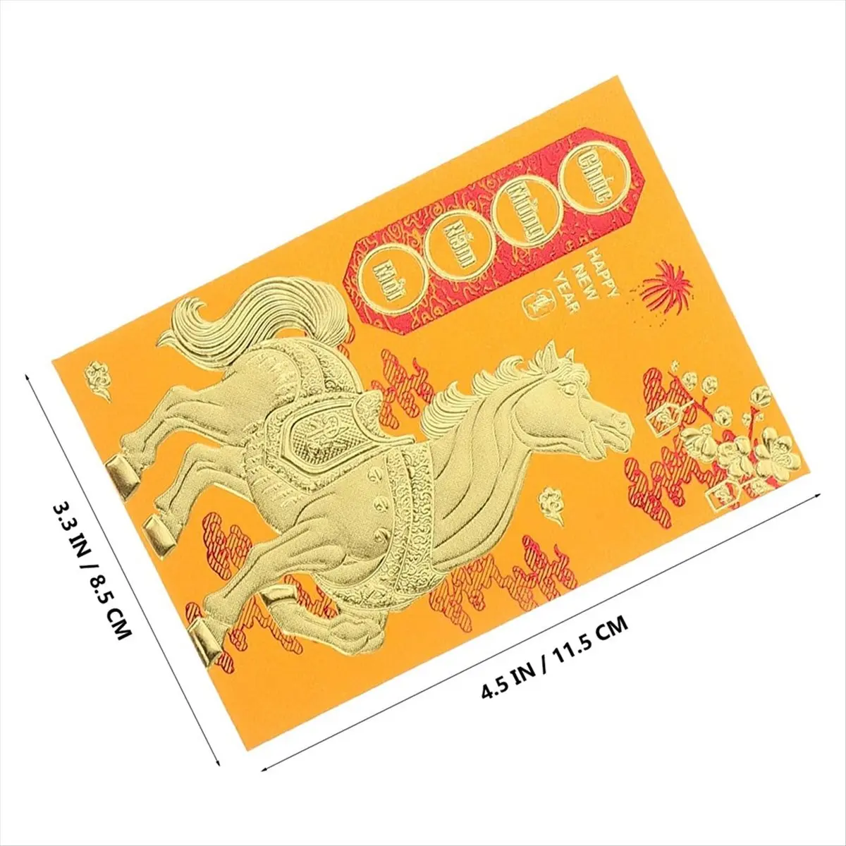 【Best Seller】120pcs Chinese Lunar New Year Lucky Money Envelopes Pocket 2026 Year of the Vietnamese Horse Chinese Money Envelope