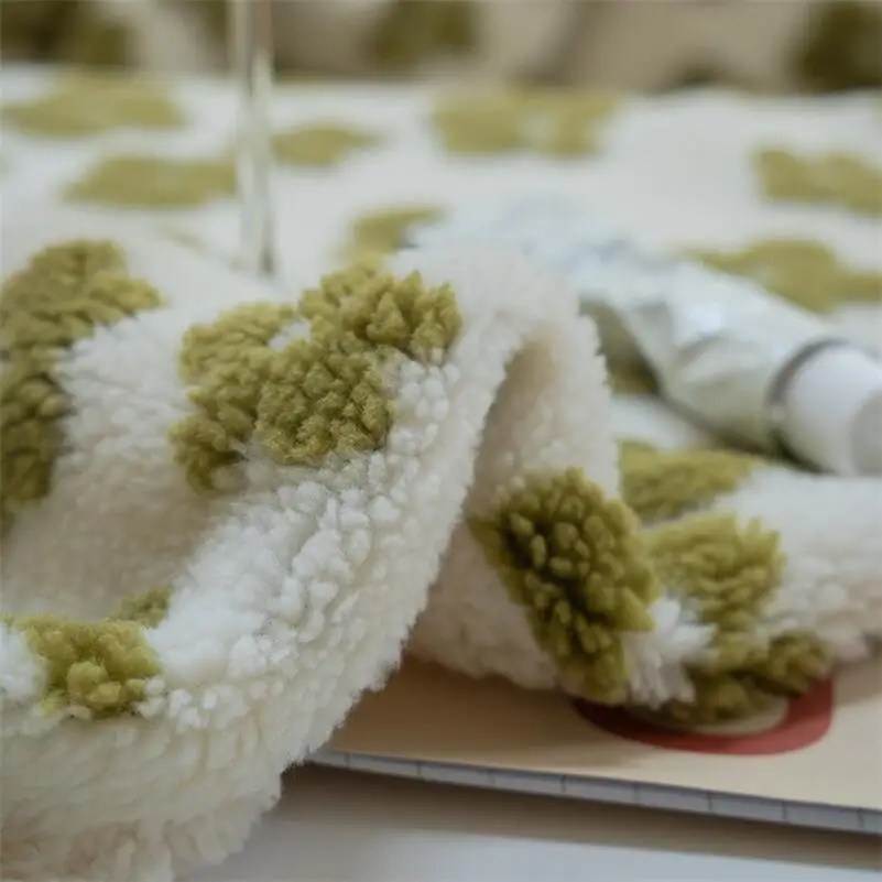 Thickened Flower Patter Lamb Fleece Blanket Warm Jacquard Coral Fleece Sofa Throw Blanket Double Sided Plush Bed Bedspread Blant