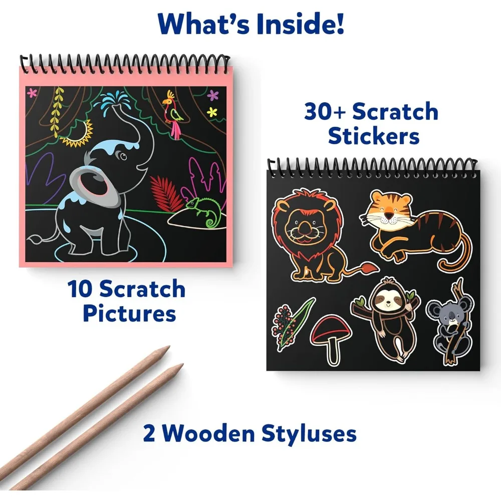 Children's art books - animals, craft kits and supplies, stickers, travel toys