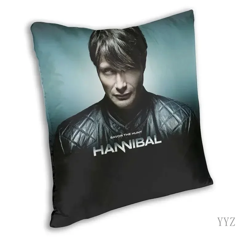 Mads Mikkelsen Hannibal Cushion Cover Bedding Sofa Decoration Cozy Fashion Pillowcover TV Show Square Throw Pillow Case 40x40cm