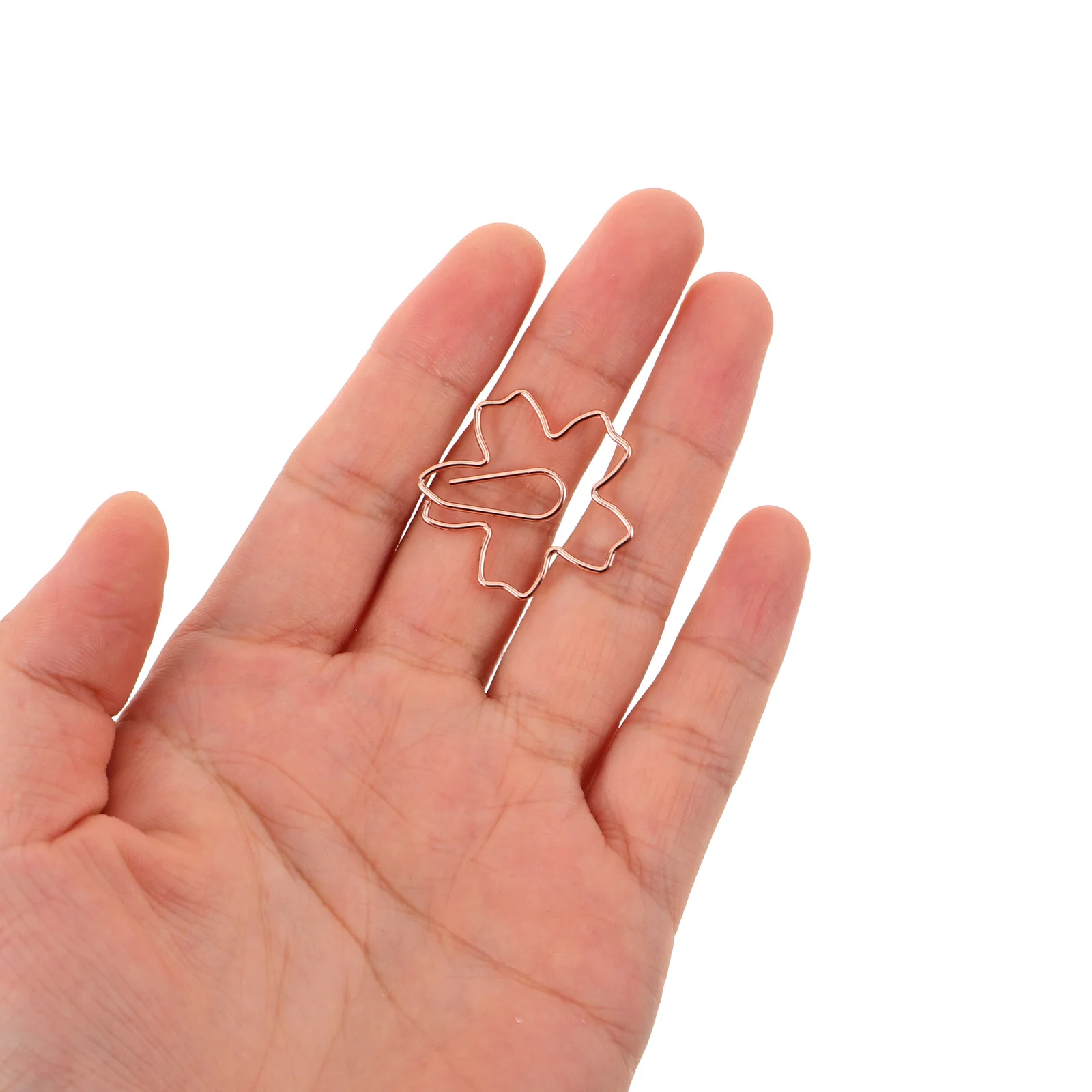 

60Pcs Reusable Metal Cherry Blossom Paperclips for Files Notes Journals Stylish Desktop Organizer Stationery Metal Clips Clamps