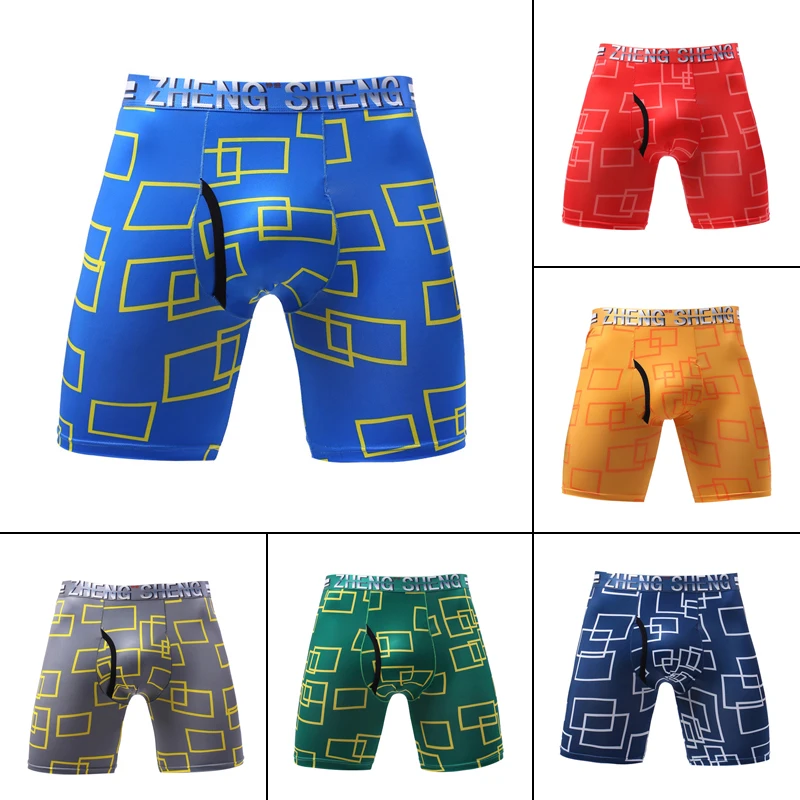 

Men's Swimsuit Shorts Printed Quick Drying Ice Silk Thin Breathable Mid Waist Elastic Belt 3D Anti-Wear Sports Men's Shorts New