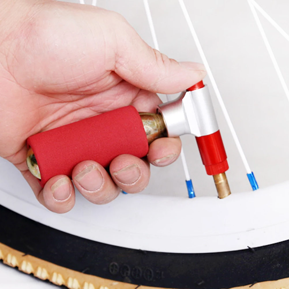 

1PC Professional Tire Pump CO2 Carbon Dioxide Air Inflator for Motorbike Basketball CNC Gas Cylinder Aluminum