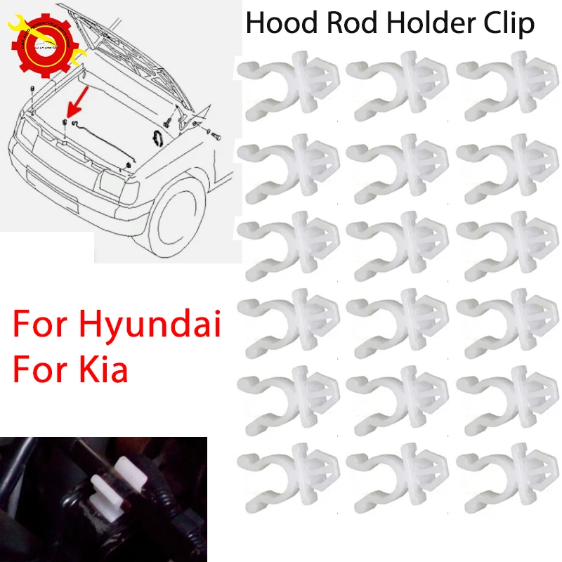 

20 шт. 65722-01E00 для Nissan Pathfinder NP300 Tsuru Stanza Navara Skyline X-Trail T30: Крепежный элемент, фиксатор капота, зажим для интерьера автомобиля