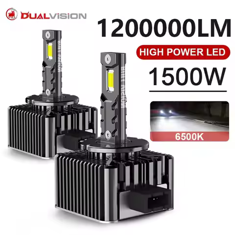 D SERIES D3S D1S LED Car Headlights Bulbs CANBUS D2S D4S D5S D8S Turbo Lights 1200000LM 6000K 1500W Auto Lamp Auto Lights 4300K