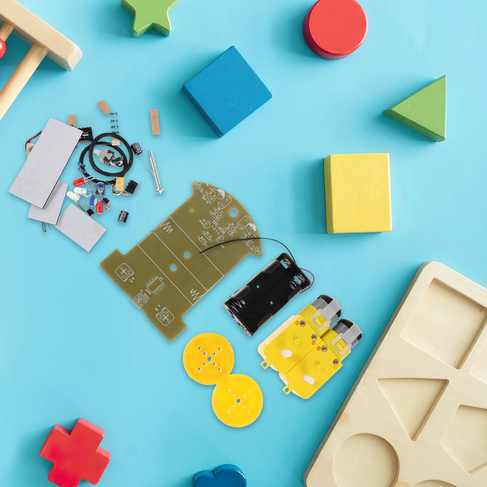 مجموعة واحدة من أدوات تتبع السيارة الذكية بتصميم وحدات DIY خط إلكترونيات مشروع لحام بعد السيارة