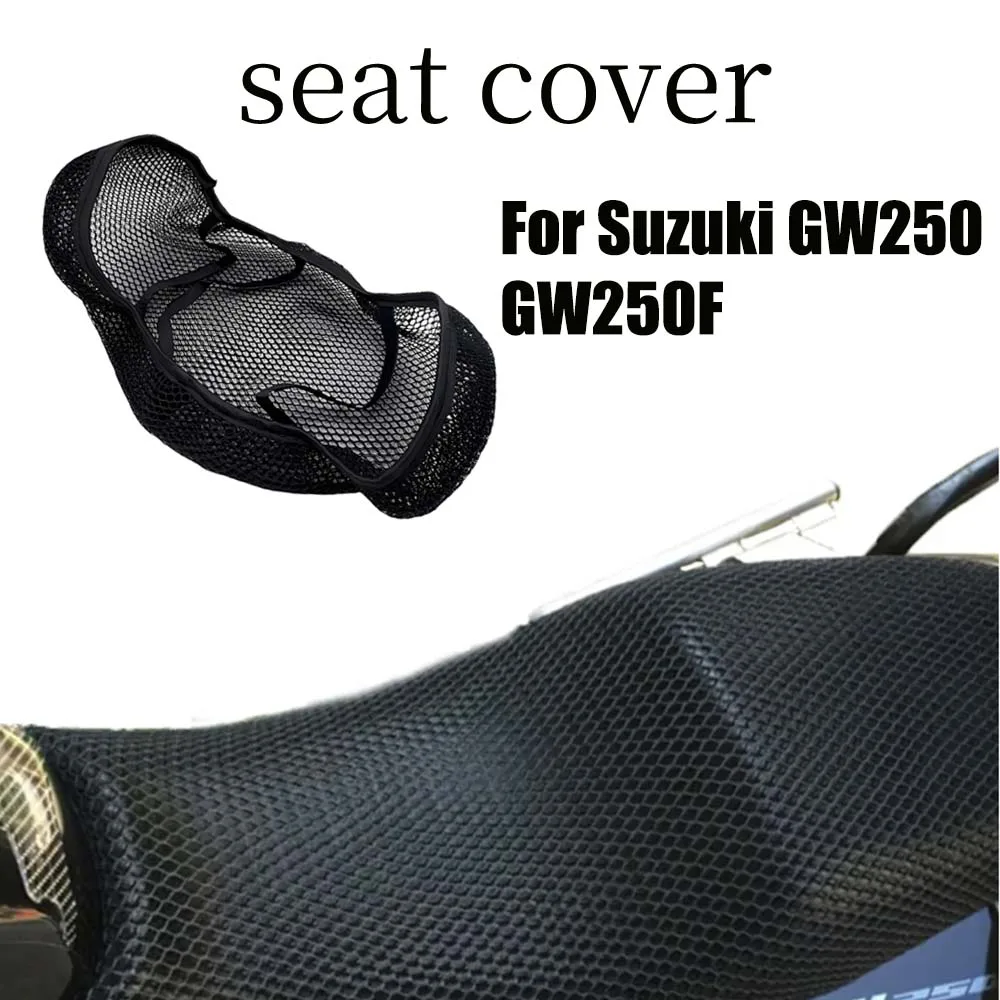 

For Suzuki GW250 GW250F GW 250F GW250 F 250 Motorcycle Mesh Breathable Seat Cushion Saddle Non-Slip Protection Seat Cover