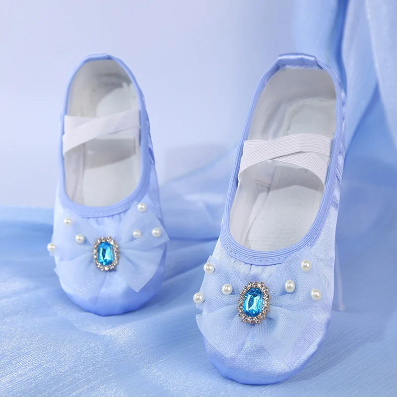 Korean Style Children's Shoe for Girl Ballet Toes Ballroom Dance Shoes Dance Shoes Women Practise Ballerina Shoes Women Ballet