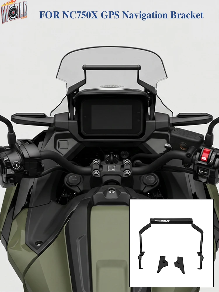 Uchwyt nawigacyjny NC750X 2025 do NC750X NC 750X 2021-2024 2026, uchwyt na telefon GPS, dźwignie, mocowanie nawigacji. — 2