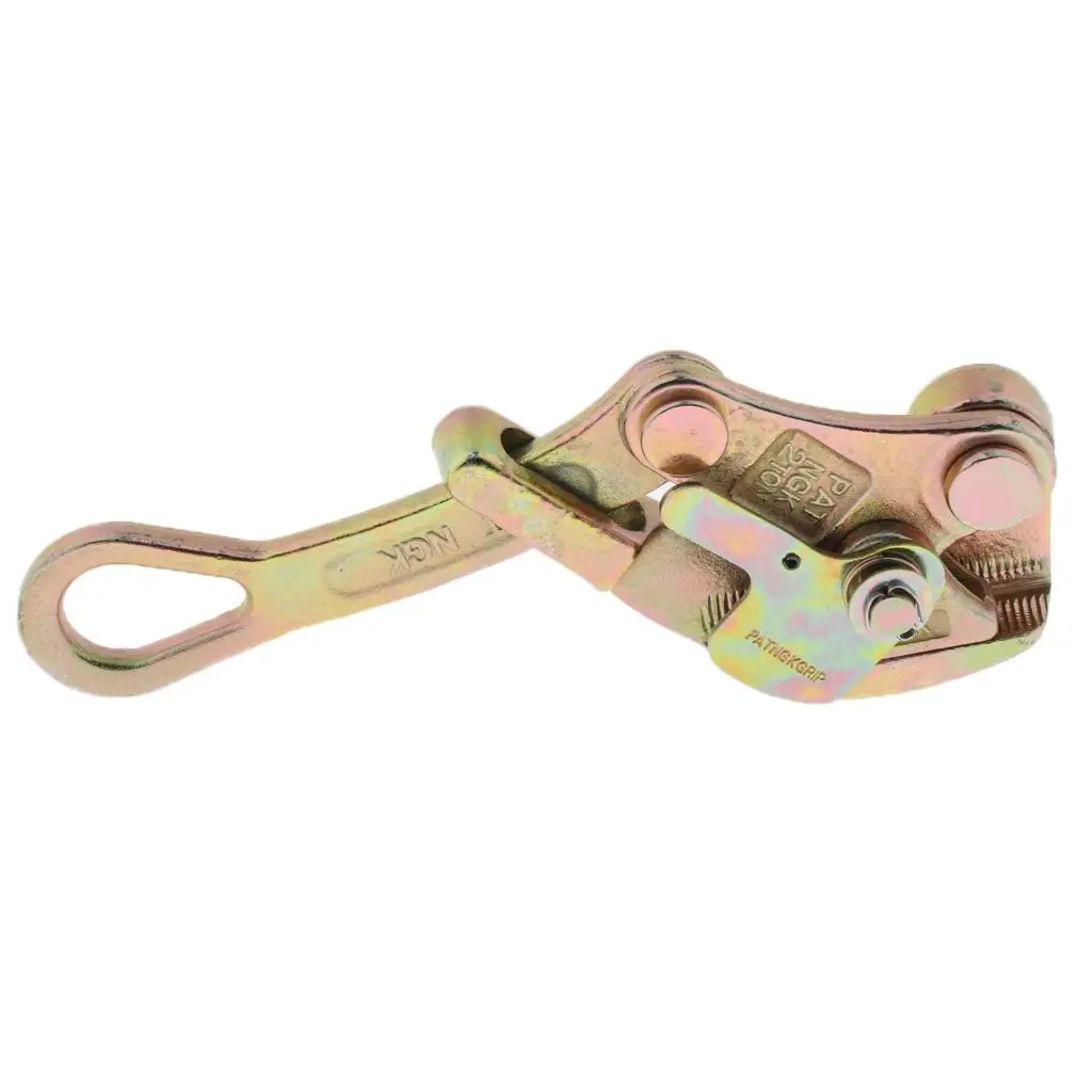 Robust Cable Wire Rope Grip Heavy Duty Alloy Wire Clamp Tensioner for Electrical and Communication Setup