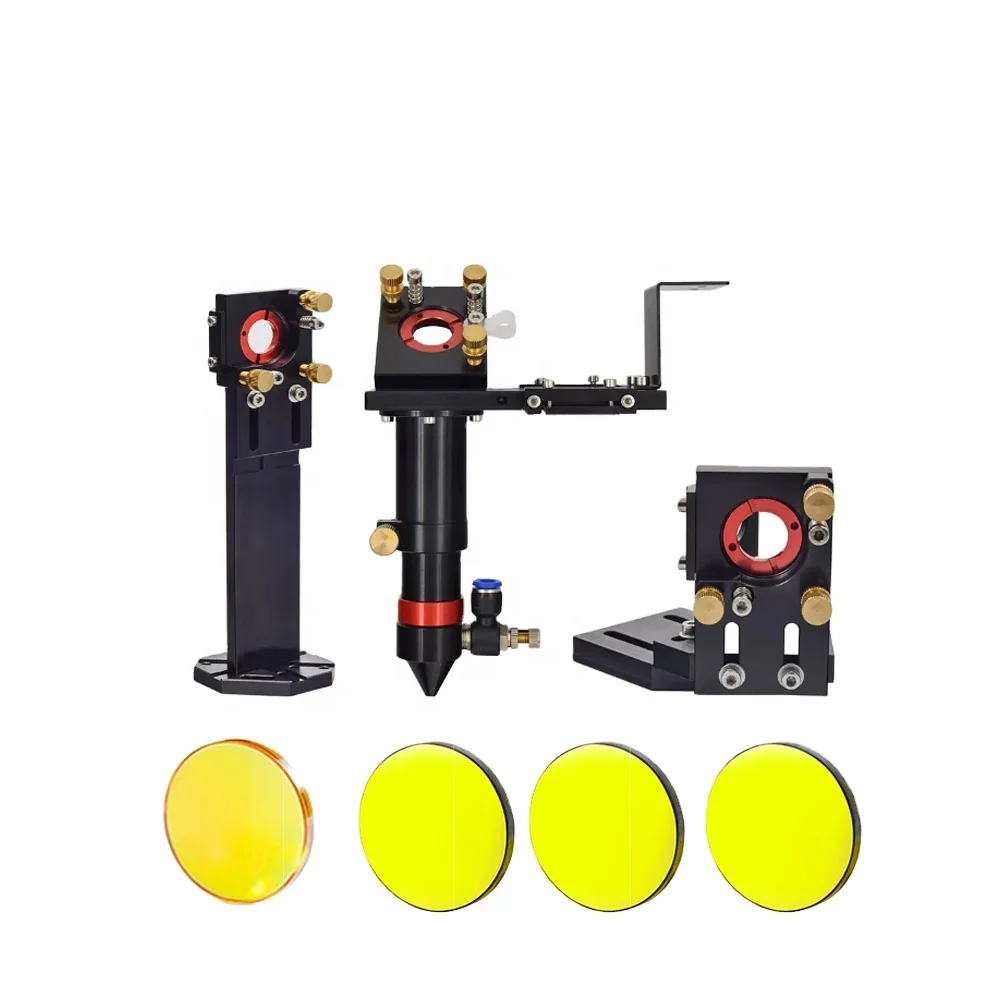 Factory Price Co2 Laser Head Set FL 50.8/63.5/101.6mm Lens Co2 Laser Mirror Mount Holder Mechanical Spare For Equipment