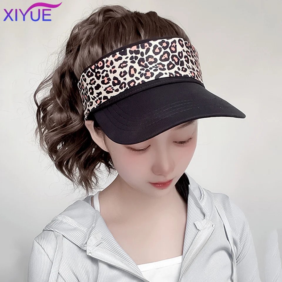 Synthetic Natural Curly Hair Ponytail Extension Wig Straight Travel Beach Shade Baseball Cap All-in-one Easy to Wear Hat Wig