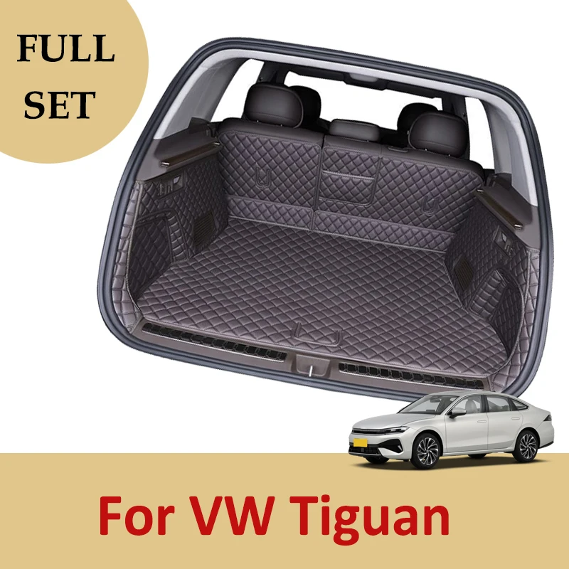 For VW Tiguan Allspace Adventure 7-Seat 2019-2024 23 22 21 20 3D Car Trunk Mat Cargo Liner Carpet Interior Accessories