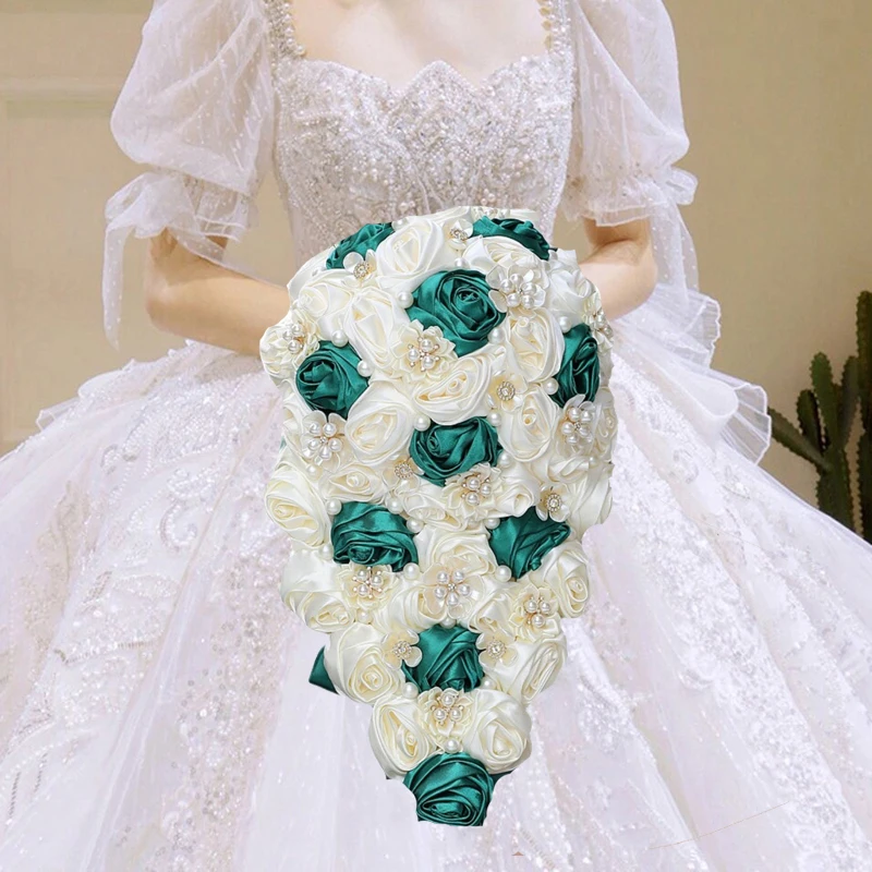 Hot Selling Navy Waterfall Bridal Bouquets