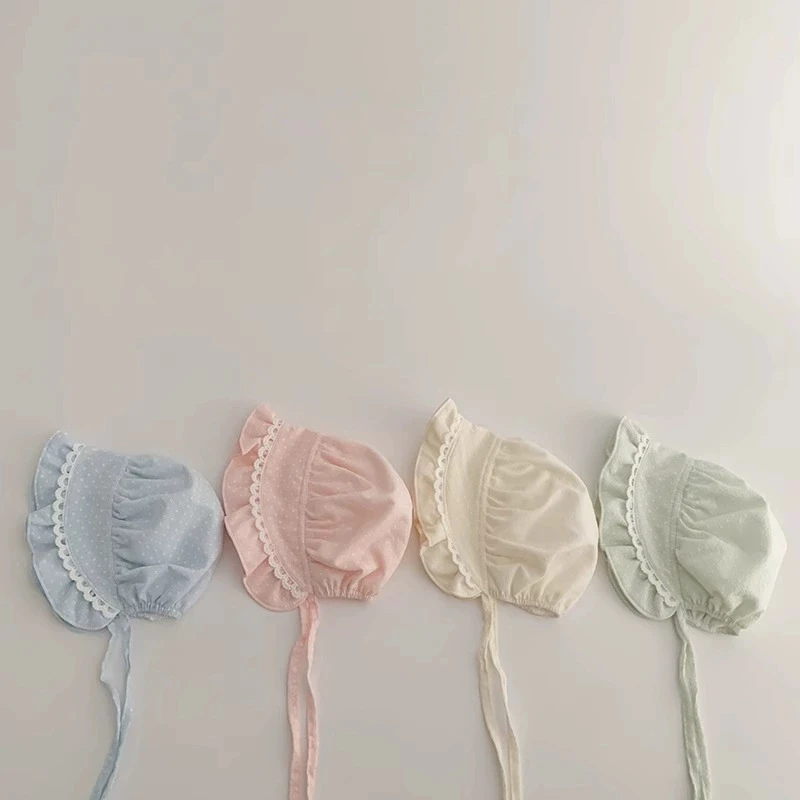 Wholesale 2026 New Korean Baby Hat for Spring Sun-Protective Palace Princess Beanie for Baby 0-18Month
