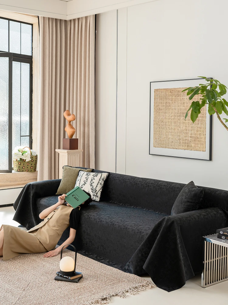 

Новый роскошный цельный чехол для дивана из кожи с полным покрытием, водонепроницаемый, пылезащитный, нескользящий, элегантный современный дизайн