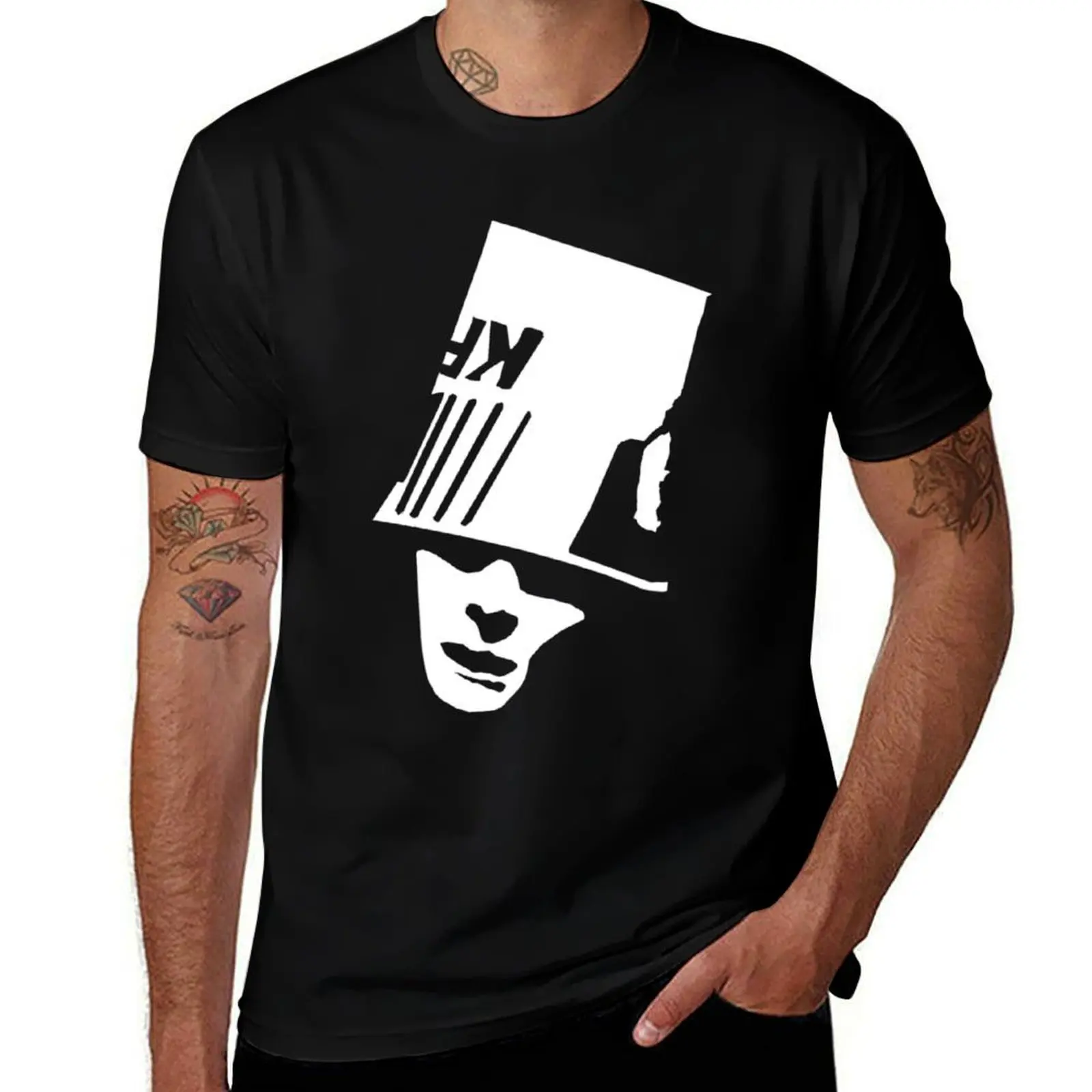 buckethead T-Shirt Work Short Sleeve Cotton Top T-Shirt