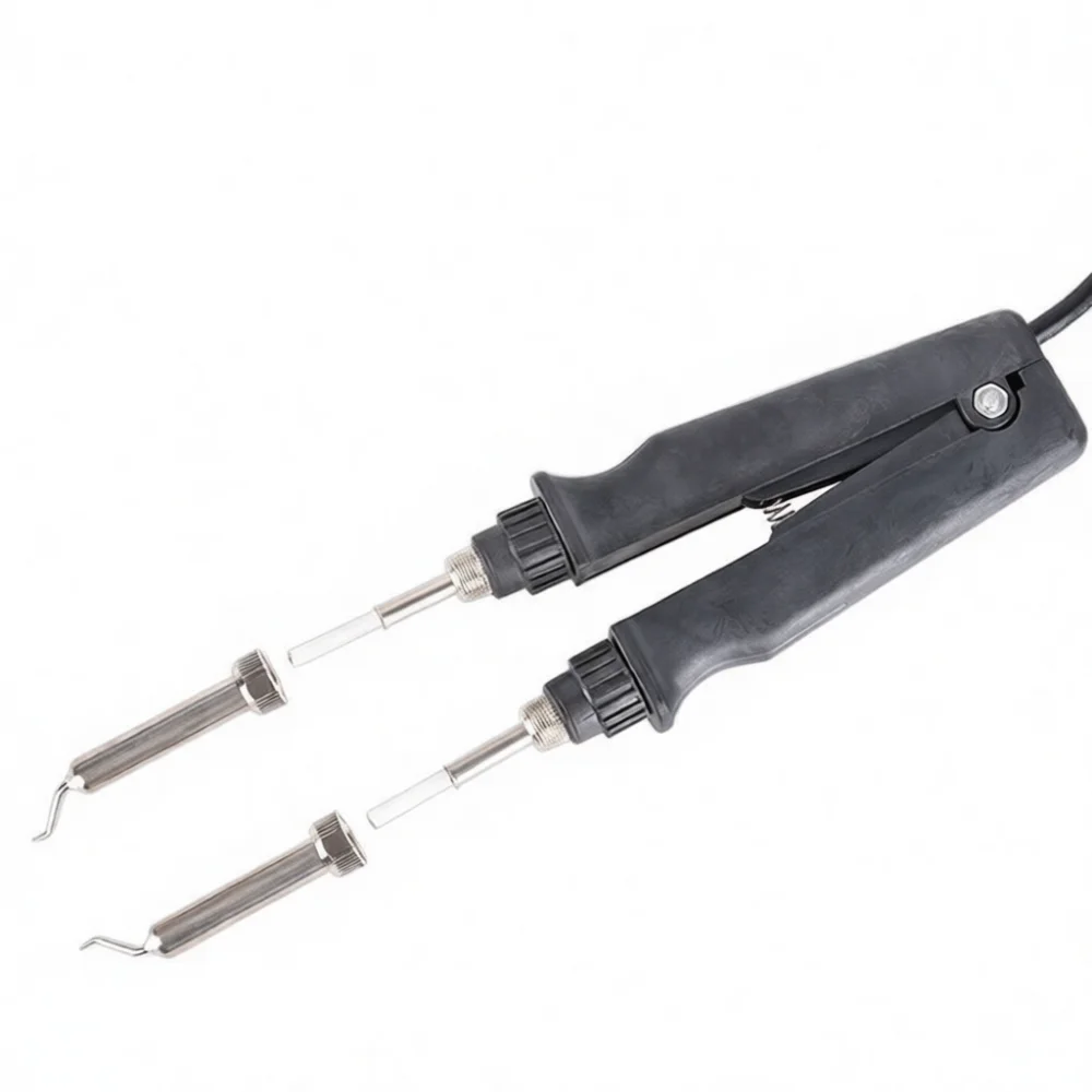 For Gordak 902 Pro Soldering Station Handle Dual Ceramic Heating Core Electric Iron Tweezers Clamp Precision Welding Device