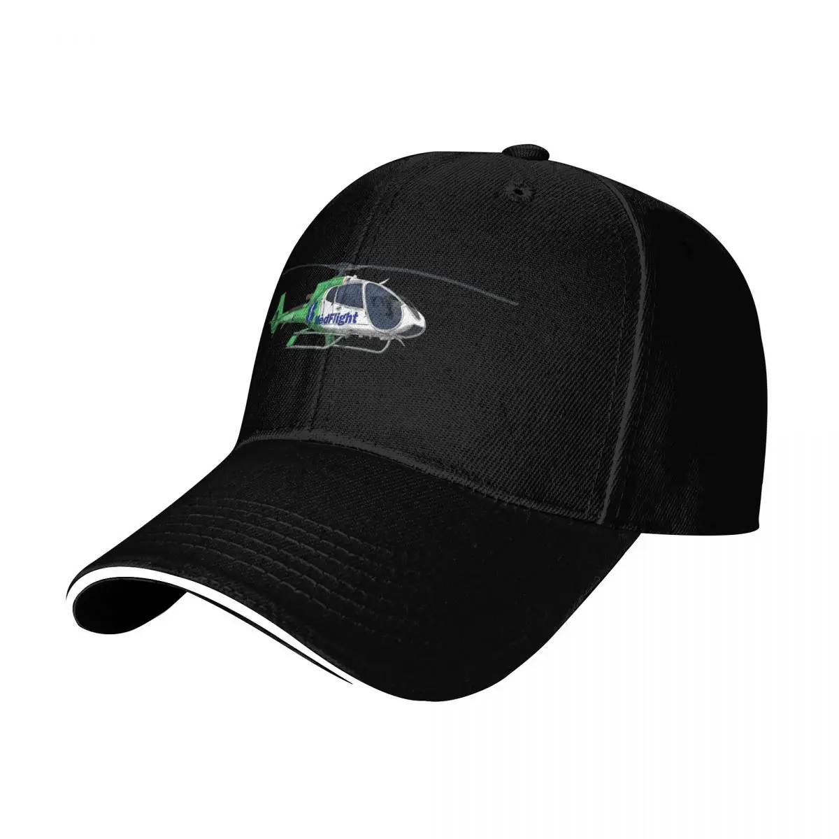 Med Flight N130HB Baseball Cap Snapback Flat Bill Strapback Dad Hat Six Panel Structured Crown