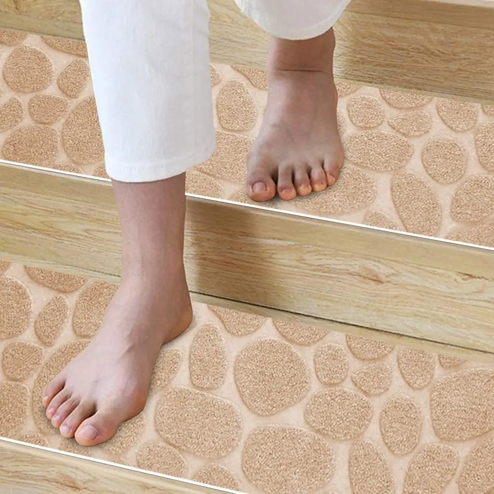 76X20cm Stair Tread Carpet Mat Self-adhesive Floor Mat Door Mat Step Staircase Non Slip Pad Protection Cover Pads Home Decor