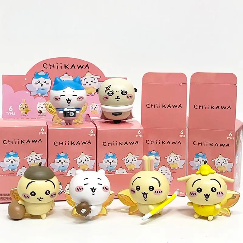 

НОВАЯ серия MINISO Chiikawa Happy Partner, слепая коробка, модель, украшение для рабочего стола, аксессуары, детские игрушки, рождественские подарки