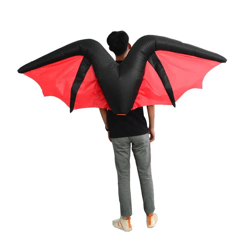 

Halloween Devil Wings Inflatable Costume Adult Rainbow Angel Inflatable Wings Cosplay Costume Carnival Show Surprise Prop Gifts